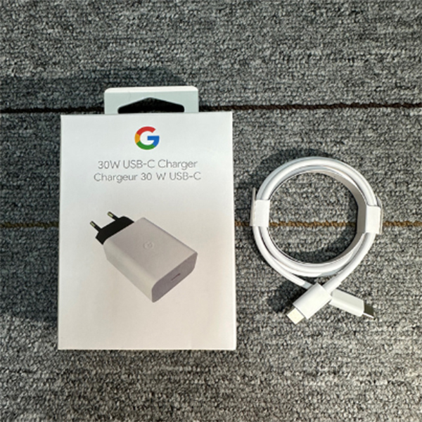 Original 30w- oplader til google pixel 9 8 7 pro  xl 3 4a hurtigopladning eu/us/uk strømadapter kompatibel med usb-c-enheder: Os