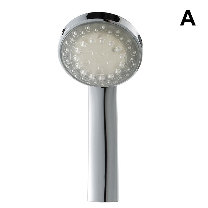 Led Douchekop 7 Kleur Veranderende Verstelbare Douchekop Handheld Waterval Badkamer Douchekop Met 1.5M Slang & Base: A
