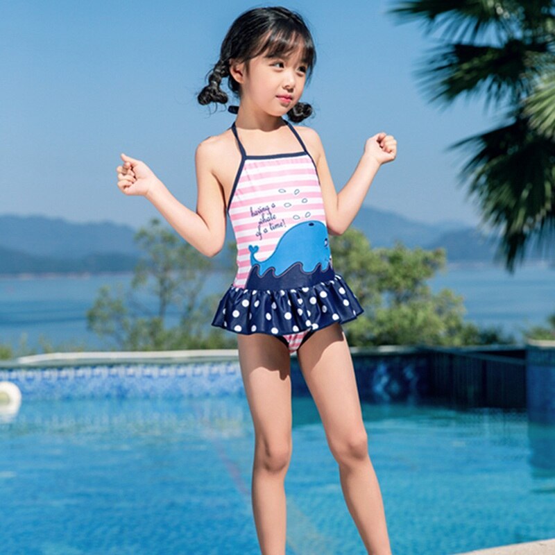 Girls Swimwear Cute Kids Swimsuit With Swimming Ca... – Vicedeal