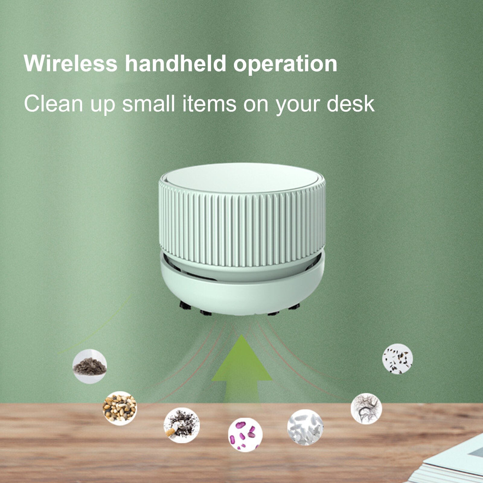 Mini Desktop Vacuum Cleaner Portable Crumb Dust Sweeper Paper Dust Collection For Home Office Keyboard Manicure Vacuum Cleaner