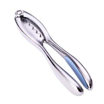Pinzas de cangrejo para el hogar artefacto de cocina Gadgets de acero inoxidable pinza de pie de cangrejo pinzas de cangrejo de aleación de Zinc: Blue