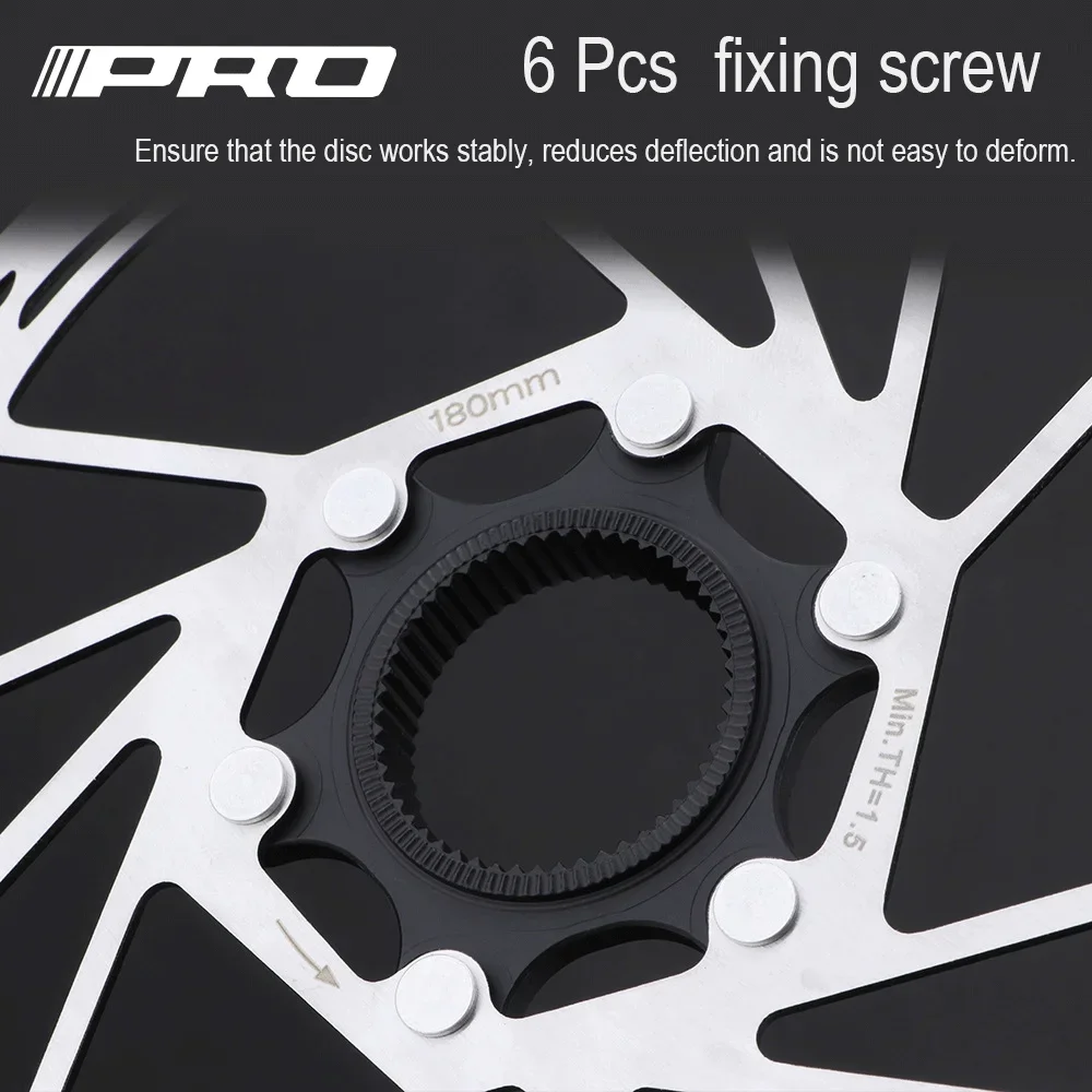 IIIPRO Centerlock Rotor vtt vélo de route Dissipation thermique disque de refroidissement serrure centrale 140/160/180/ 203mm frein à disque Rotor verrouillage central