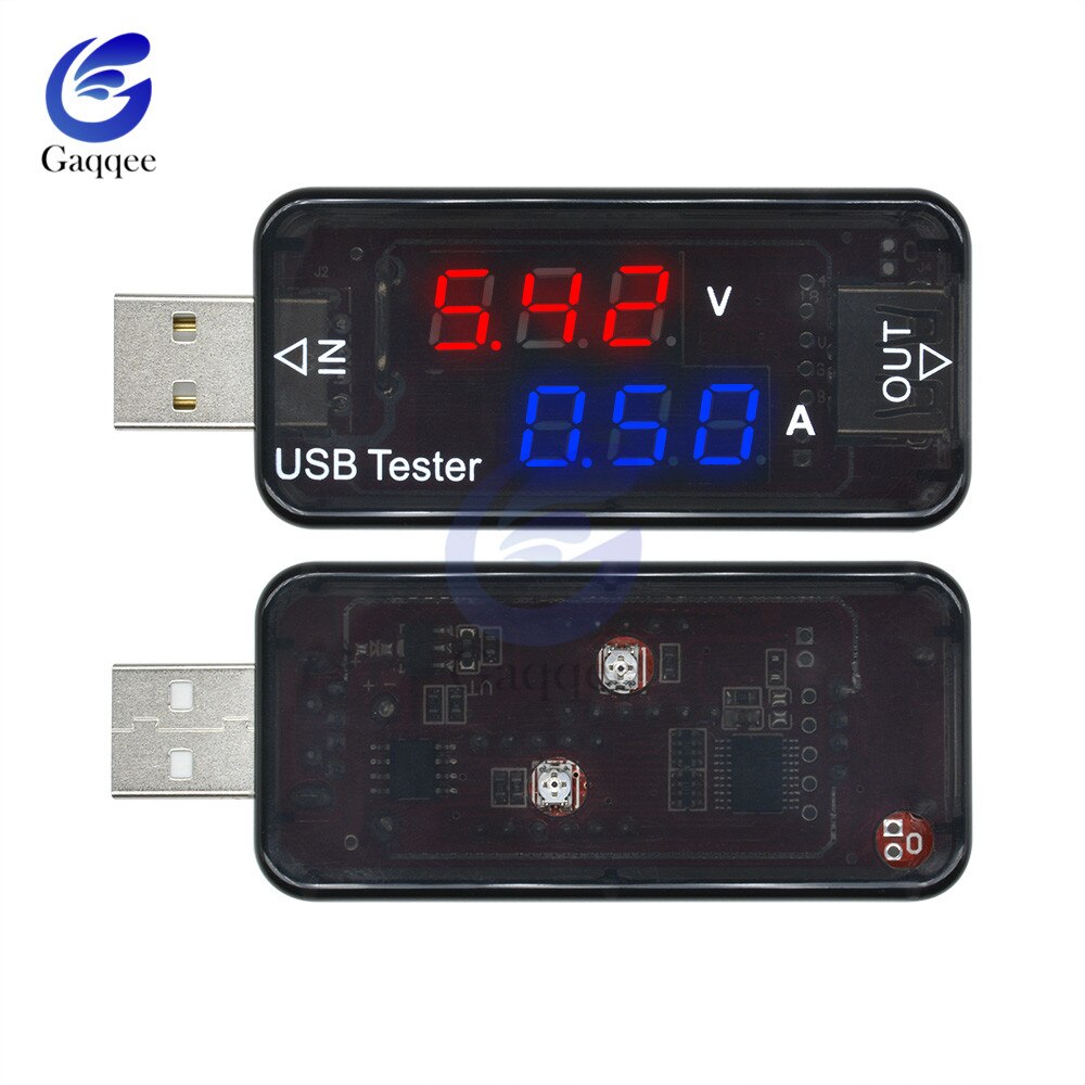 LED Digital Dual USB Port Strom Spannung Lade Test Detektor Tester Batterie Voltmeter Amperemeter Ladegerät Arzt Meter Monitor