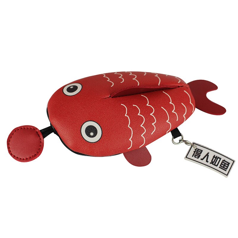 NEUE Nette Fisch Schlüssel tasche Geldbörse schlüssel Mini tasche Mädchen tasche Kordelzug Kreative Schlüssel schnalle Kreative Lagerung: rot
