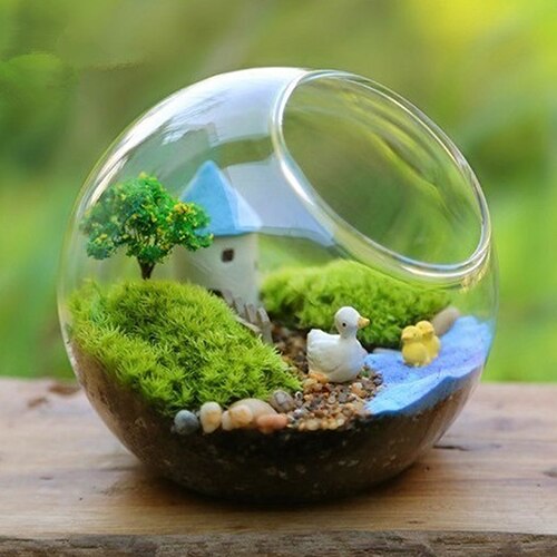 1 saco de areia azul para miniaturas jardim de fadas musgo terrário decoração artesanato bonsai fada jardim decoração acessórios resina moderna