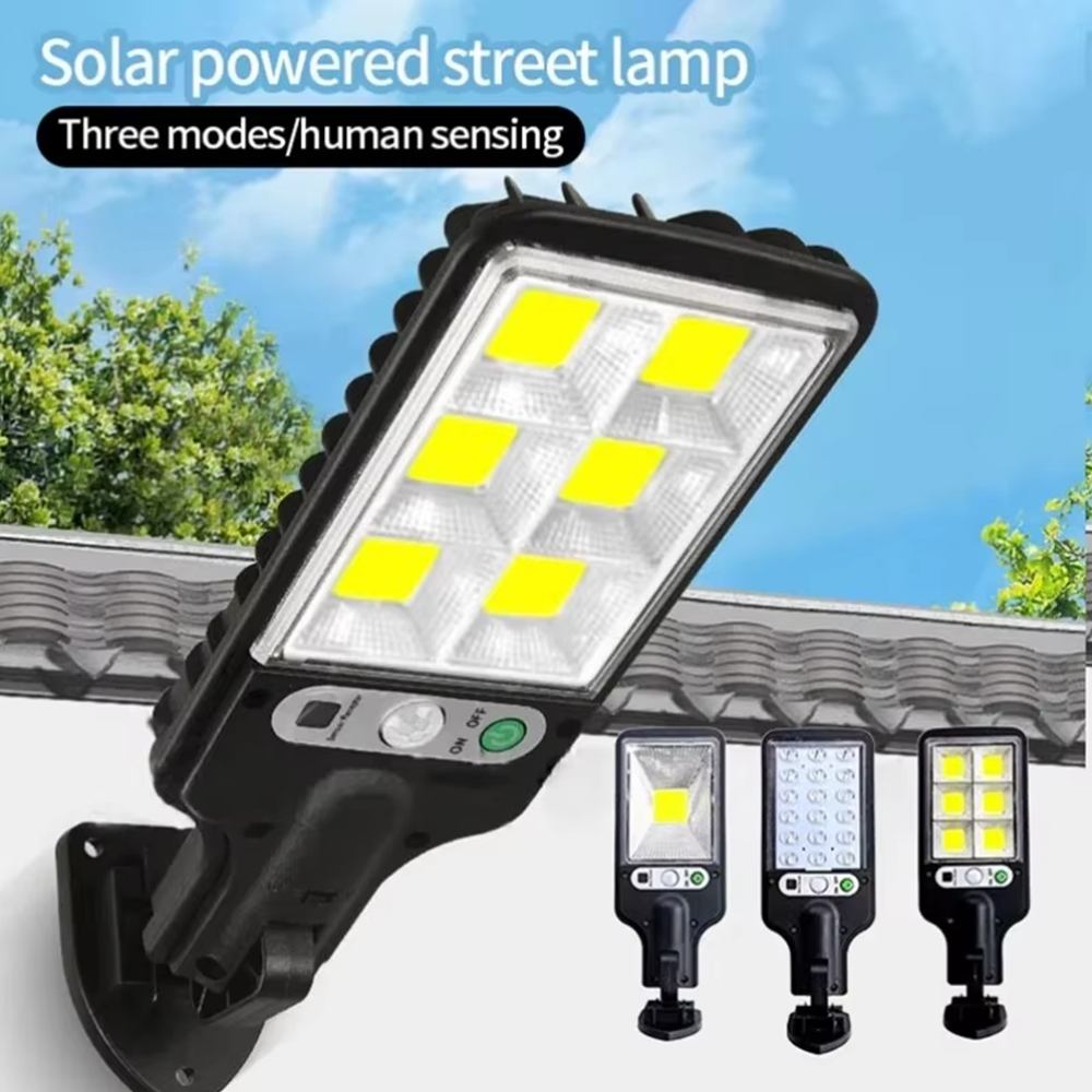 LED Solar Outdoor Wall Light Body Waterproof 3 Mode Induction Suitable for Garden Patio Garage Yard and Street Lighting