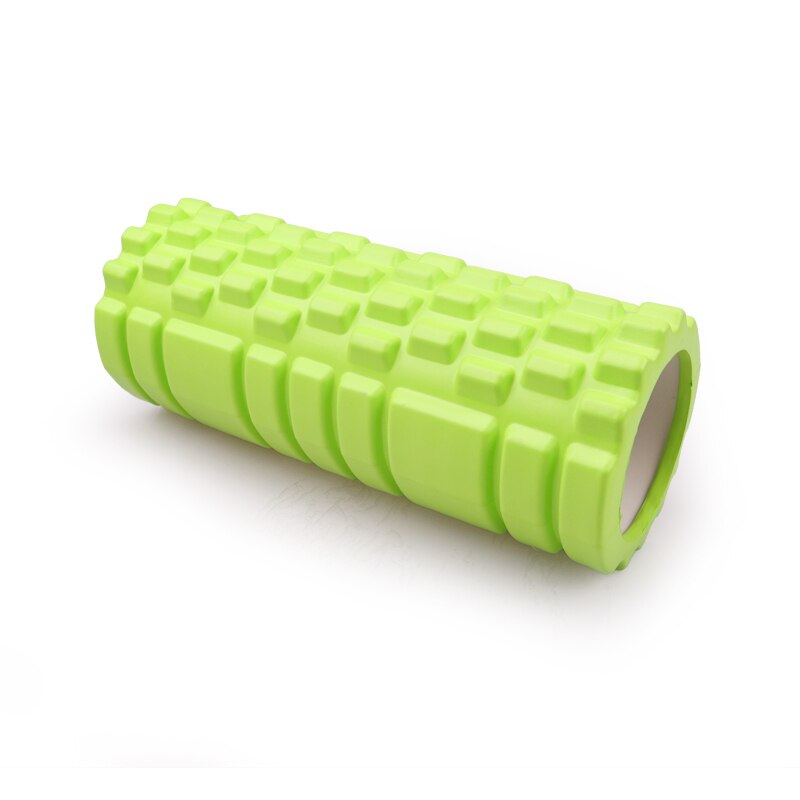 Yoga kolonne fitness pilates yoga foam roller blokke træne gym massage gitter triggerpunkt terapi fysio øvelse 33cm: Grøn