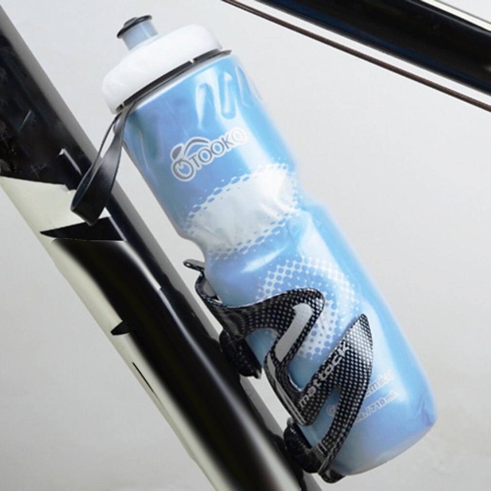 Draagbare Lekvrij Buitensporten Fles 700Ml Eiwit Shaker Capaciteit Fiets Squeeze Water Fles Duurzaam Fietsen: blue