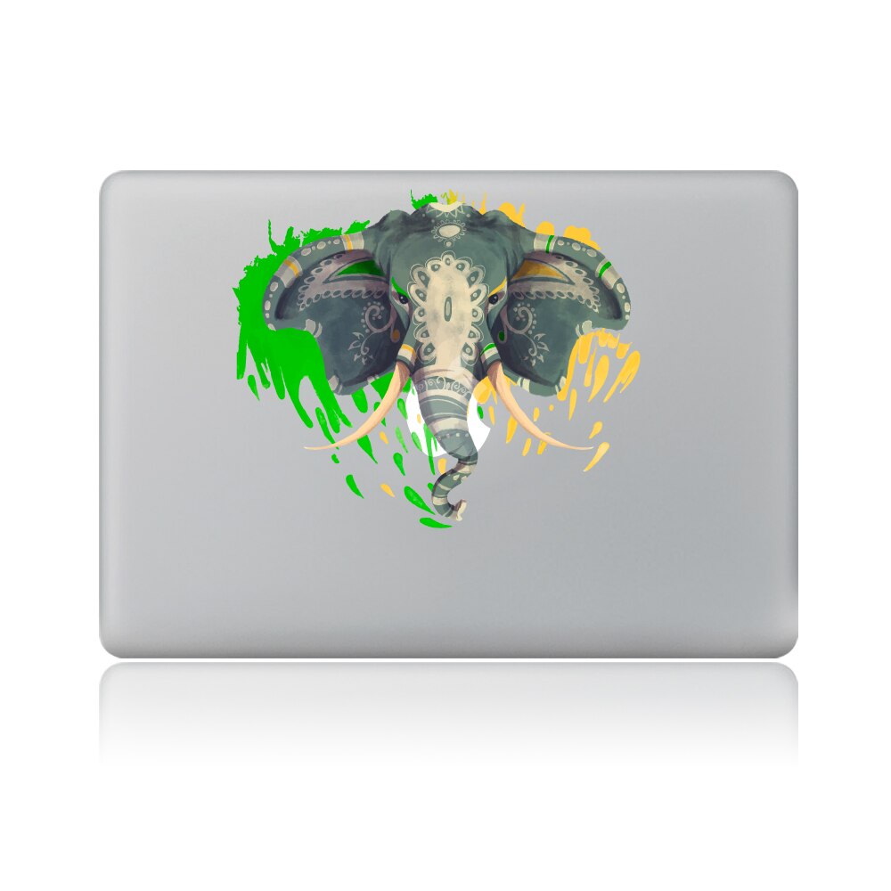 Graffiti elephant head Vinyl Decal Laptop Sticker for macbook Pro Air 13 inch Cartoon laptop Skin shell for mac book