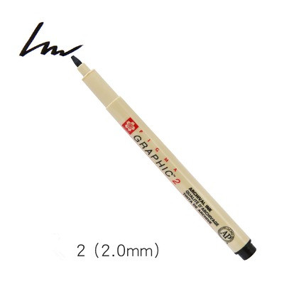 1 Pcs Pigment Liner Pigma Pen Fine Line Sketching Markers Different Tip Black Fineliner StylographsDrawing Pens Copic Supplier: Red