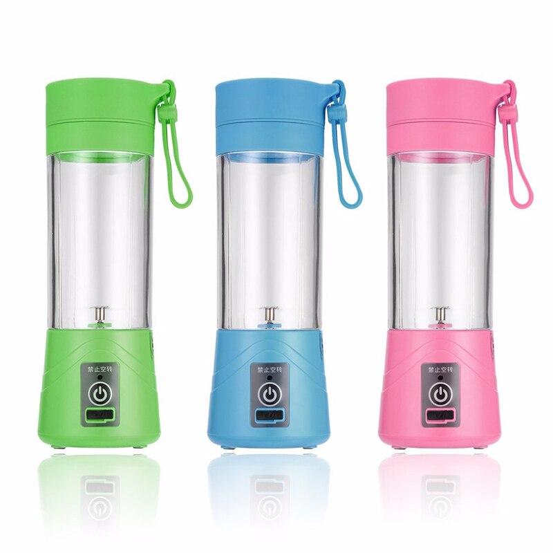380ml USB Rechargeable Juicer Bottle Cup Juice Citrus Blender Lemon Vegetables Fruit Milkshake Smoothie Squeezers Reamers Bottle