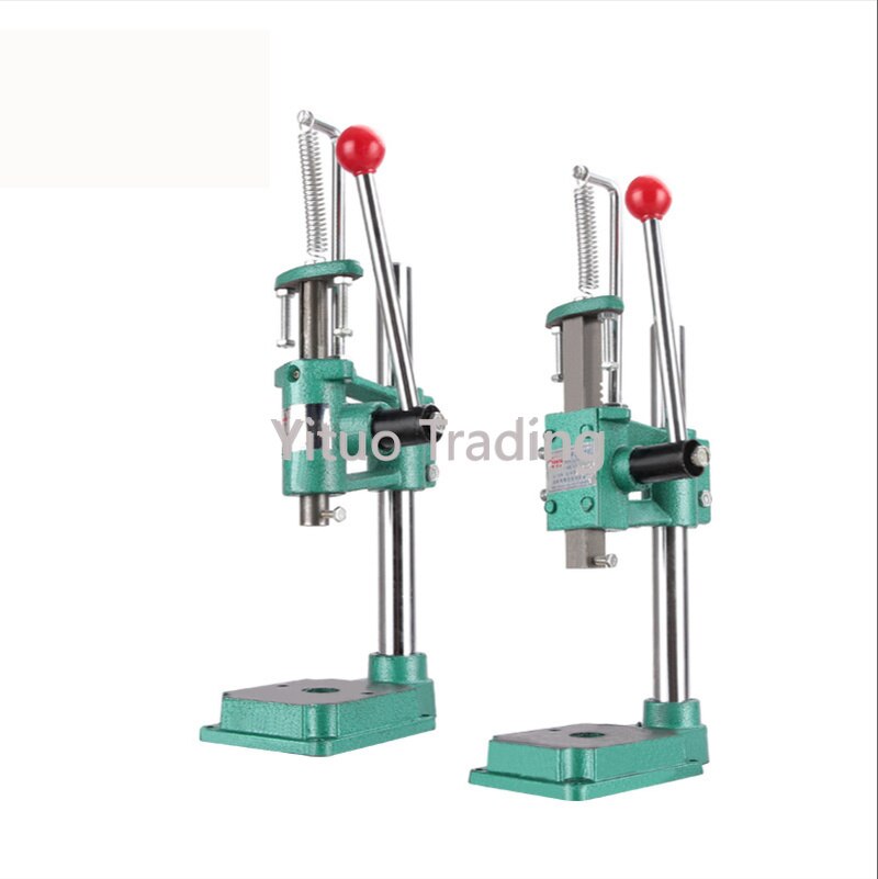 Mała prasa ręczna ambona przemysłowy mikro wykrawarka prasa regulowana wysokość JM-16 kwadratowa głowica okrągła prasa aluminiowa biegun