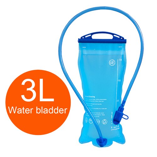Outdoor Water Bladder Water Reservoir Hydration Pack Storage Bag BPA Free - 1.5L 2L 3L Running Hydration Vest Backpack: 3L blue