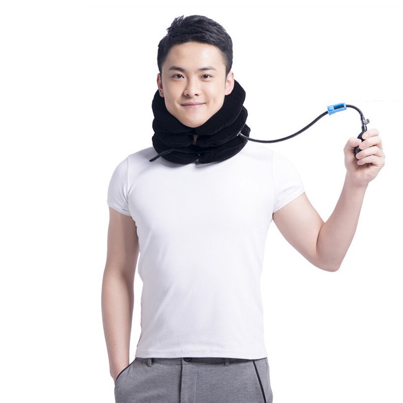 Zachte U Nekkussen Lucht Opblaasbare Kussen Kussen Cervicale Brace Nek Schouder Pijn Relax Ondersteuning Massager Kussen Apparaat Tractie