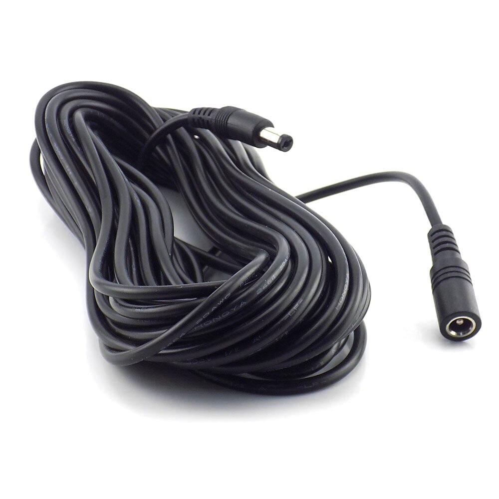 5m 10m 12V DC Power Supply Cable Extension Cord Female to Male Plug 5.5mmx2.1mm Adapter For CCTV Camera lED Light Strip