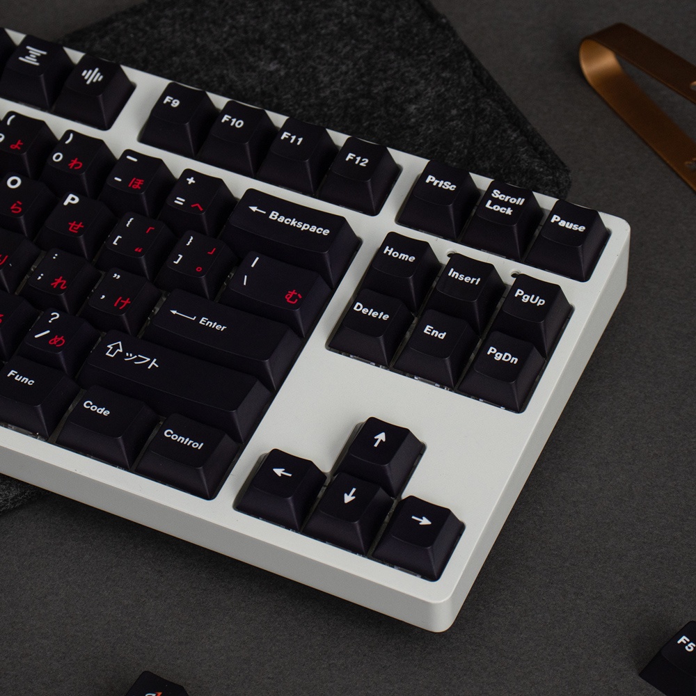 GMK WOB Red Cyrillic PBT 129 Keys DYE Sublimation Cherry Profile Keycaps Japanese Personality Keycaps For Mechanical Keyboard