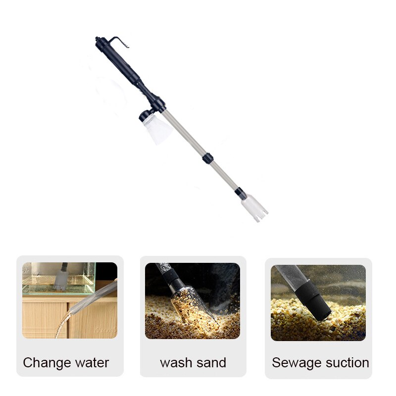 Aquarium Electric Aquarium Cleaner Fish Tank Sand Washer Vacuum Gravel Water Changer Siphon Filter Cleaner Fish Tank Tools