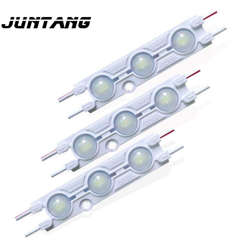 led module SMD 5730 3 LED lighting module DC12V waterproof highlight LED module 1.2W advertising light lens module