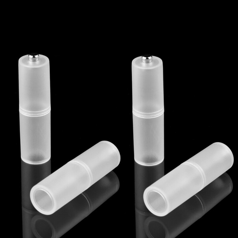 Adaptateur de convertisseur de batterie, 4 pièces, taille AAA R03 à AA LR6, Durable,