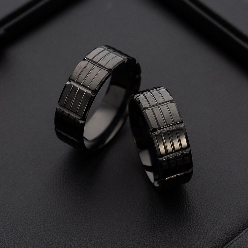 Mænds titanium stålring mat polering smykker jubilæum forlovelse bryllup løfte ring