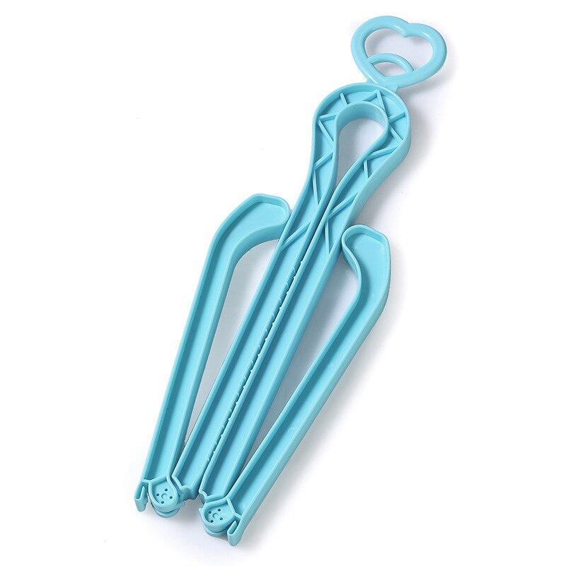 1 pc Draagbare Opvouwbare Schoenen Supporter Houder Anti-vervorming Candy Kleur Houden Schoenen Boot Rechtop Plastic Lange Laarzen Shaper: blue