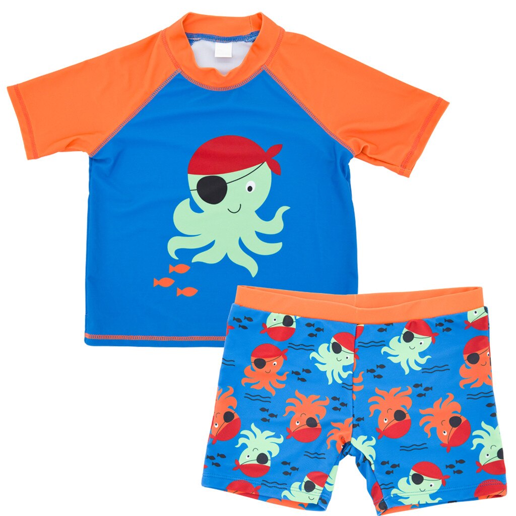 Children Kids Boys Baby Cartoon Shark Beach Tops+Shorts Swimwear Set Outfit детский купальник Beachwear Bathing Suits#E25: 12M