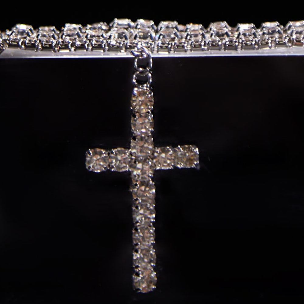 XSBODY-collar cruzado multicapa grueso Y2k para niñas y mujeres, joyería de boda de una pieza con diamantes de imitación, collares para el cuello, accesorios,