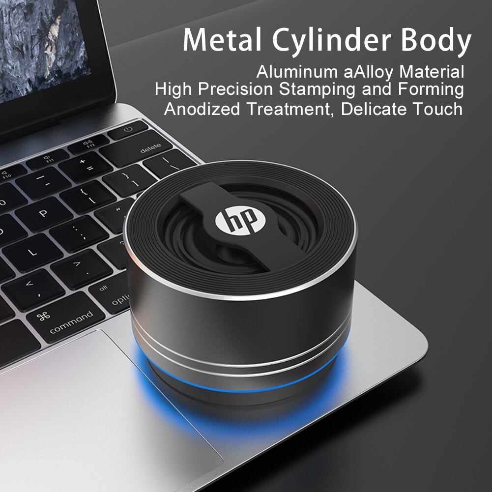 HP BS200 Multimedia Speaker Mini Wireless Bluetooth Stereo Surround Stereo Tri-band Equalizer for Desktop Laptop Tablet Phone