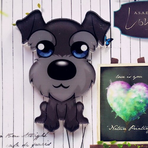 Hond Badge Broche - Acryl Pin - Kawaii Harajuku Stijl Decoratieve Kraag Sjaal Revers Pin: Style 7