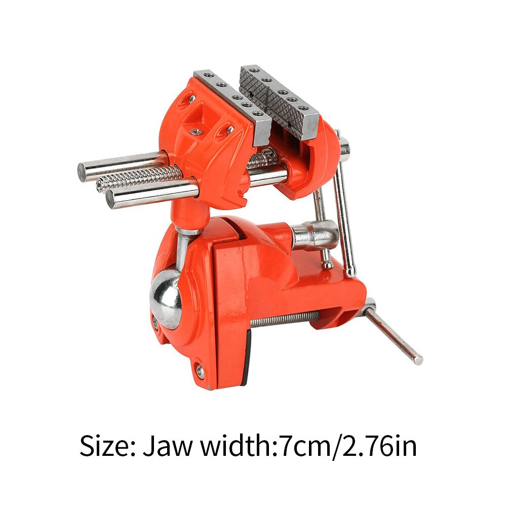 Rotatable Table Vice 360 Degree Rotatable 70mm Jaw Width Mini Universal Bench Vice Table Clamp For Woodworking DIY Repairs