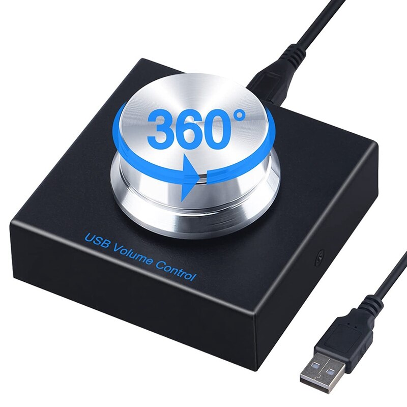Multimedia Control,Audio Volume Controller with One-Button Mute Function,Multimedia Knob,USB Remote Control Adjuster
