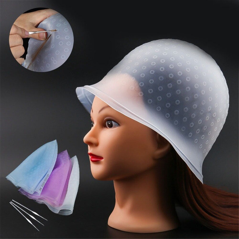Gjenbrukbar salong hårfarge farge highlighting dye cap for hair extension styling verktøy frisør skjønnhet frisørsalong