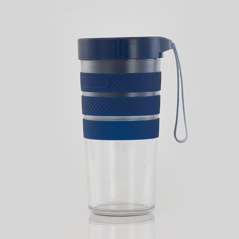 Household Portable Fruit DIY Juicer Cup Kitchen Tools USB Rechargeable Mini Electric Smoothie Milkshake Blender Juice Machine: Blue