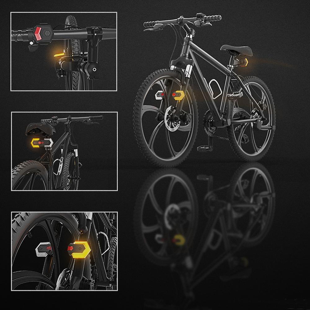 Draadloze Afstandsbediening Fiets Led Light Usb Oplaadbare Fiets Richtingaanwijzer Fiets Achterlicht Fiets Accessoires