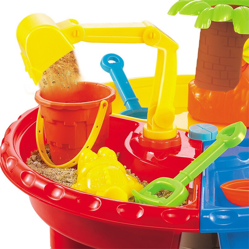 Grote Baby Play Water Baggeren Tool Zandloper Graven Pit Kinderen Zomer Emmer Outdoor Zee Strand Speelgoed Spelen Zand Tafel Set