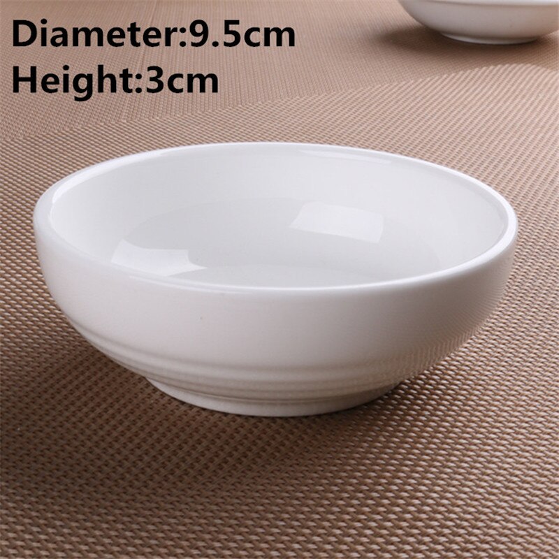 Keramik Japanischen Restaurant Geschirr Kleine Tauch weiß Sojasauce Erzähler tablett platte Geschirr Würze Butter Untertasse Gerichte: 9.5xH3cm