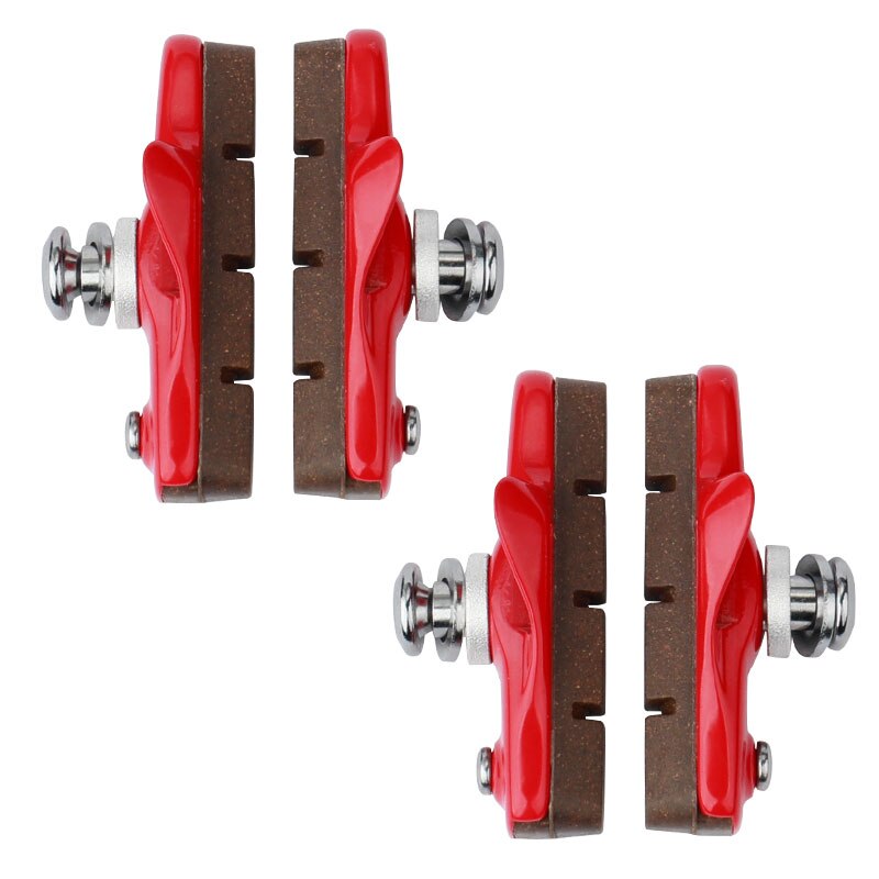 Baradine Road Bicycle Carbon Rim Braking Blocks Linear Pull Friction Wheel Brake Pads Detachable Cork Inserts Light Weight: 470TC-1 RN 2P