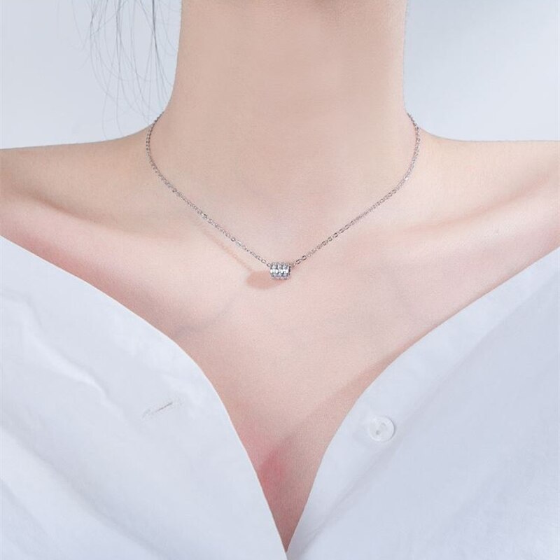 Sodrov 925 sterling silver spin colar s925 feminino personalidade clássica jóias finas para mulher