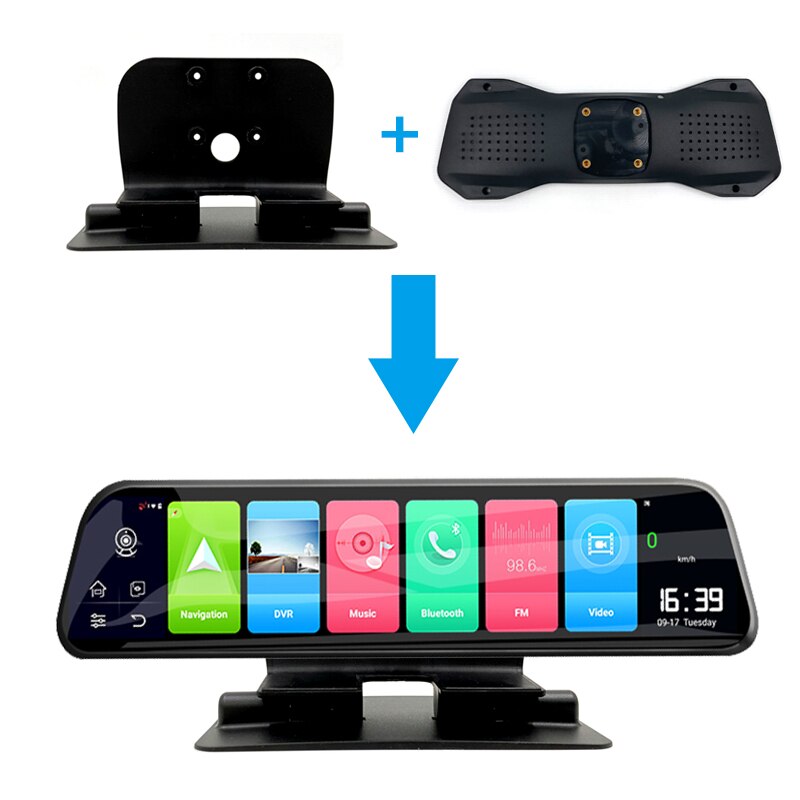 Accessori per auto supporti DVR per Anfilite 12 pollici specchietto retrovisore installazione Console centrale brack Dash Cam staffa