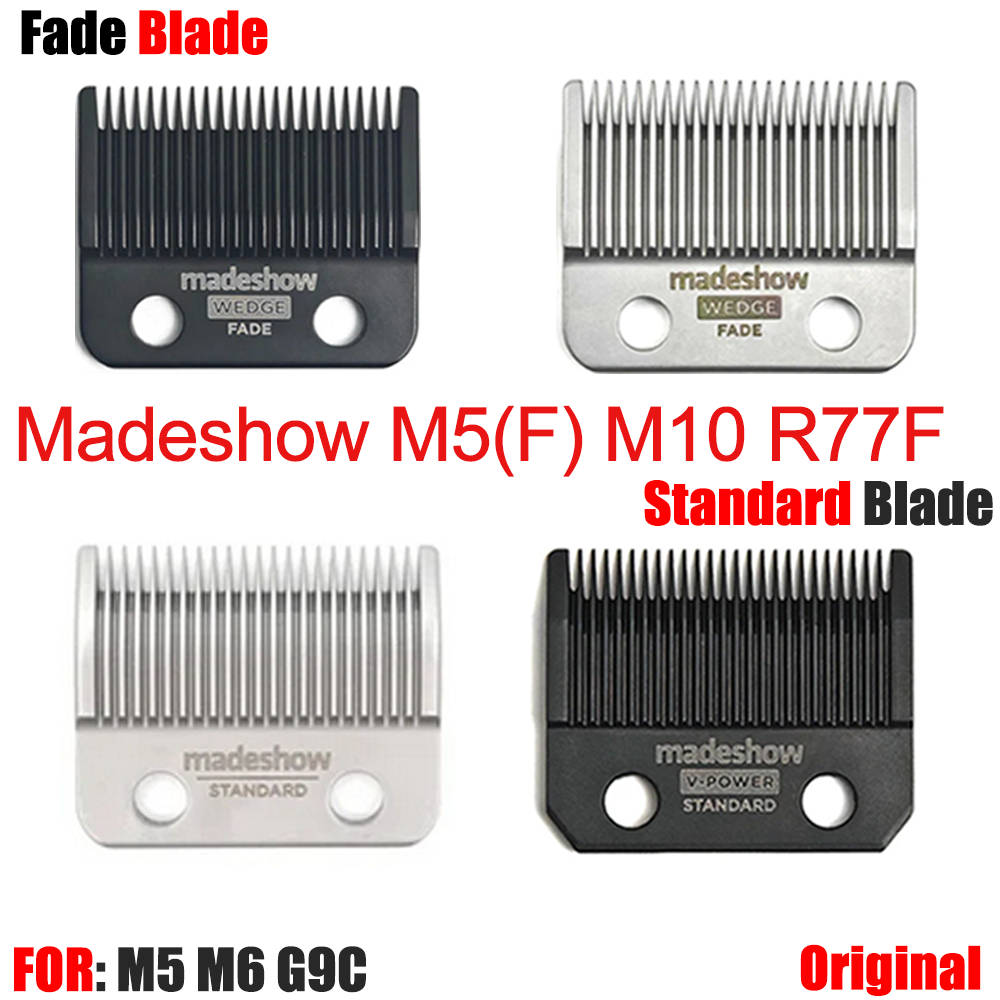 Original Madeshow M5(F) Blade M10 Kulilang R66 R77F G9C Wedge Fade Blades Hair Clipper Ultra Thin Blade Trimmer Replacement