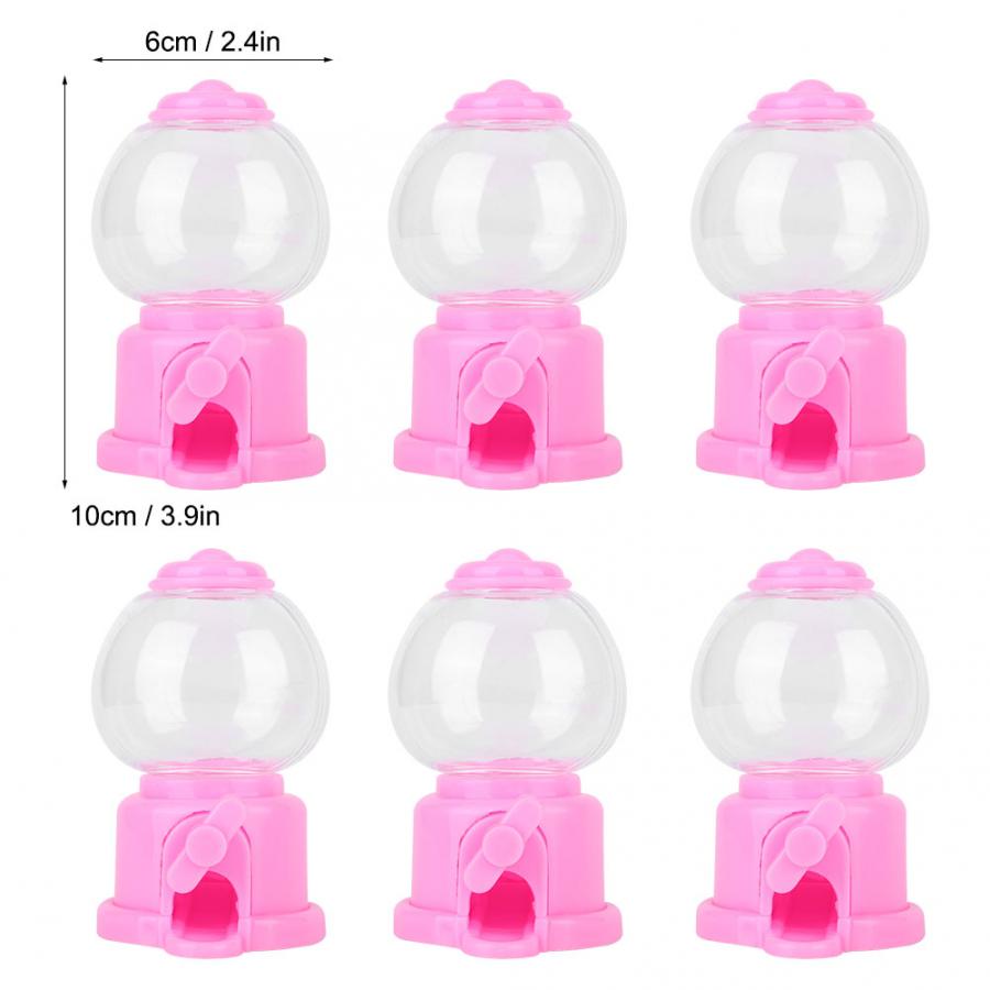 6Pcs Mini Candy Box Candy Dispenser Cute Shape Candy Storage Box Children Candy Machine Dispenser for Kid