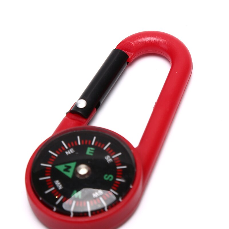 1pc portable carabiner compass 7x3cm multifunctional hiking compass suitable for camping hiking trip rock climbing