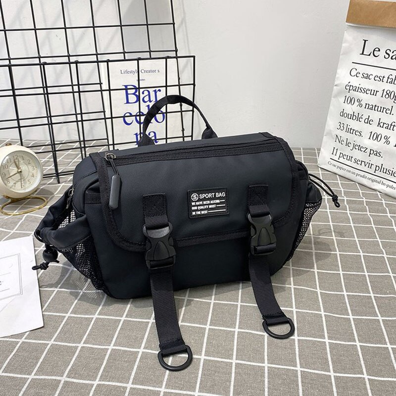 Streetstyle-bauchtasche, hüfttasche, unisex-bauchtasche, handtasche, lässige schultertasche, messenger bag, brusttasche, nylon-hip-hop-gürteltasche