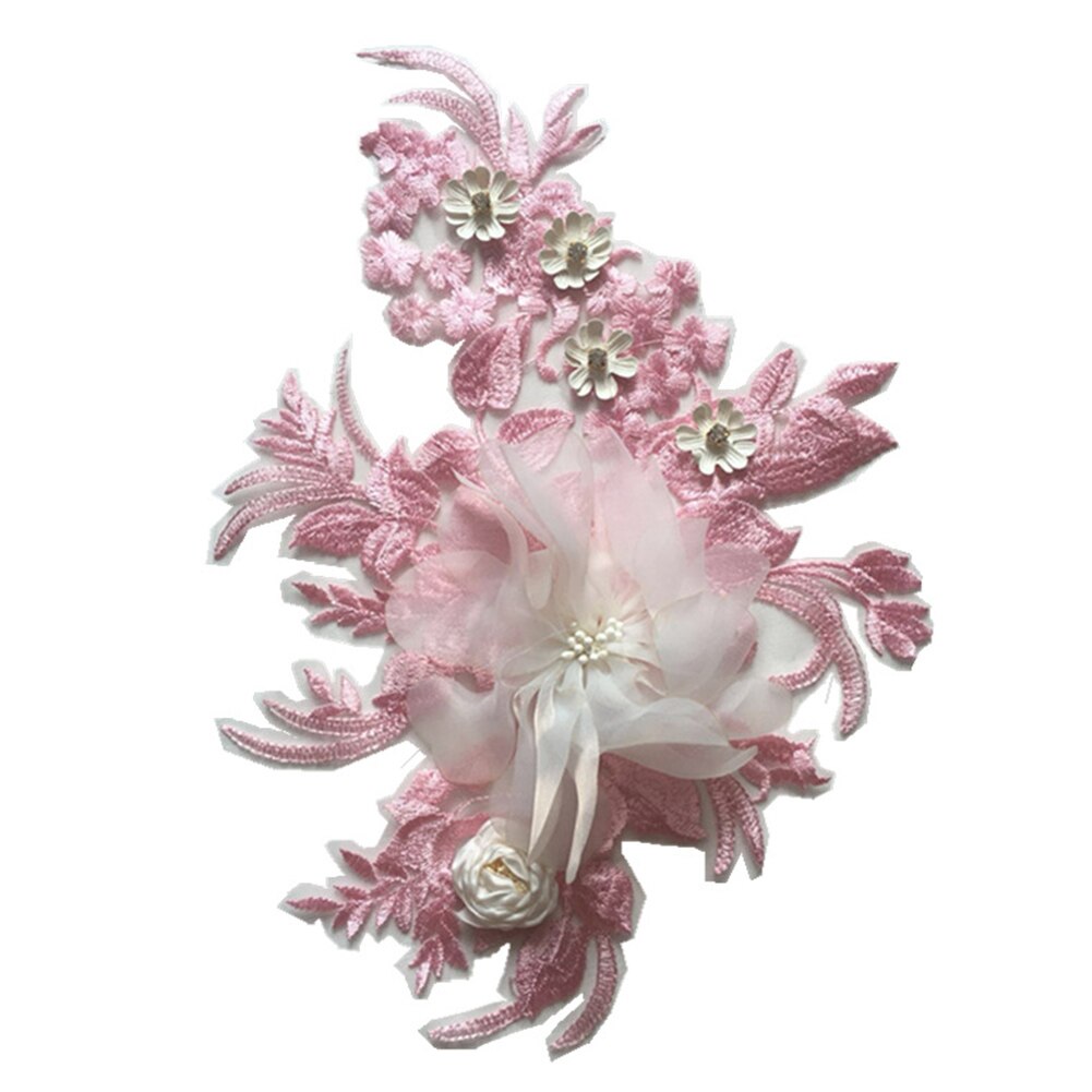 3d kniplinger blomster broderipatch brude syning stof sy klistermærke applikation søde pletter på tøj diy tilbehør