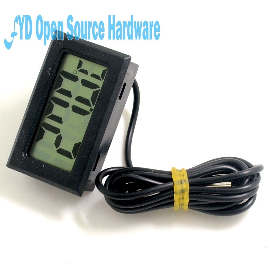 1Pcs Digital LCD Probe Fridge Freezer Thermometer Thermograph For Aquarium Refrigerator