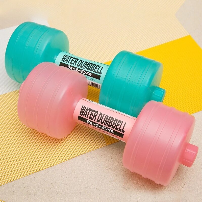 Mancuernas de agua para culturismo, pesas para adelgazar, equipo de gimnasio para Fitness, Yoga, Crossfit, entrenamiento, botella de plástico para ejercicio