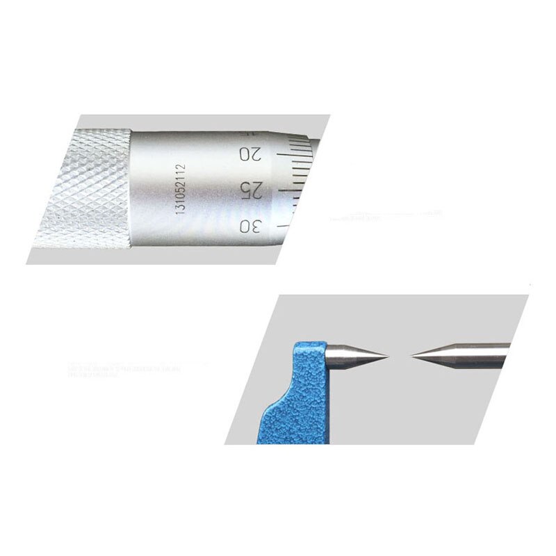 0-25mm 25-50mm 50-75mm 75-100mm xibei brand Double Point micrometer with Carbide measuring faces thickness caliper
