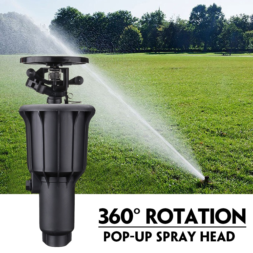 1/2 inch 3/4 inch Geïntegreerde Sprinkler Hoge waterdruk 360 Graden Roterende Watering Pop-up Sproeikop Sprinkler