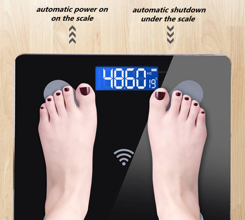 Digital Body Fat Scale BMI Weight Scales Bluetooth Body Fat Measurement Device Smart Body Weight Analyzer Bathroom Floor Scale