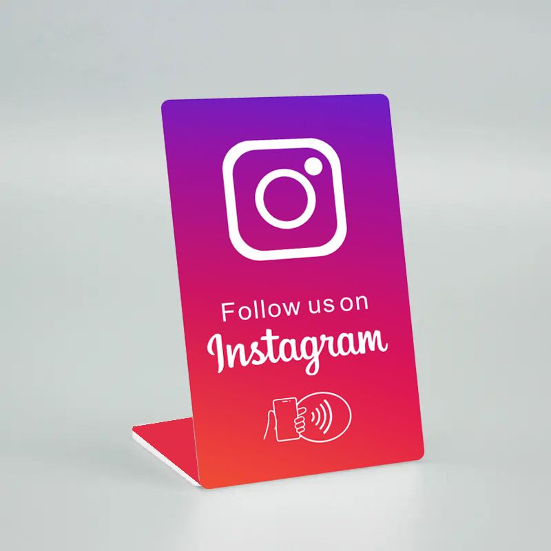 Review ons op Yelp digitale NFC-standaardweergave - Smart Tap-kaart voor reputatiebeheer: Gemengde Kleur